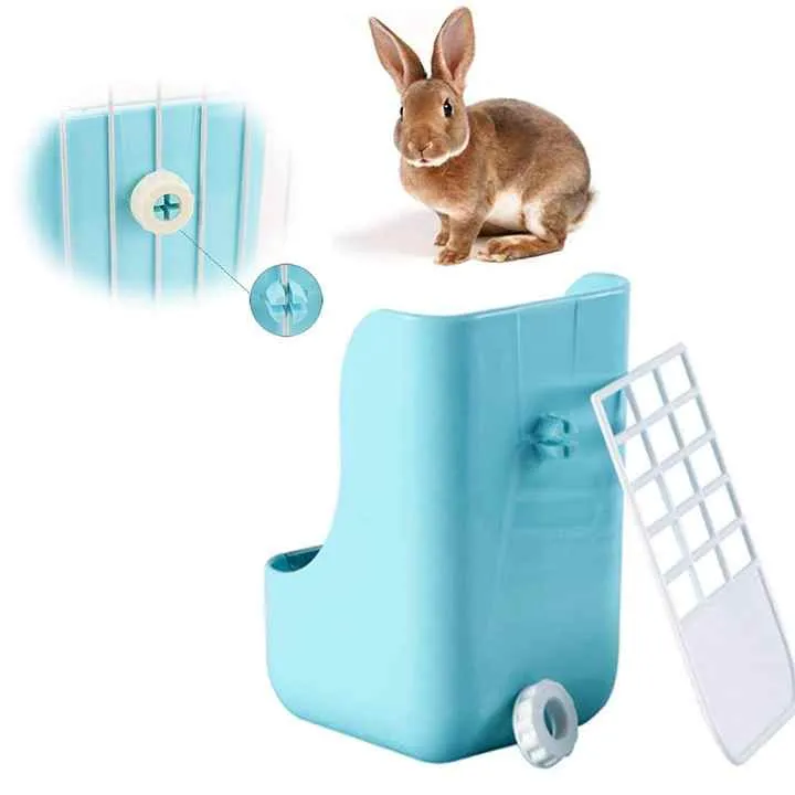 وعاء إطعام على شكل أرنب من القش، وعاء إطعام . Rabbit Straw Feeder, Chinchilla Rabbit Feeder with Small