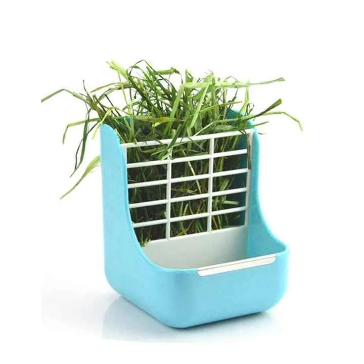 وعاء إطعام على شكل أرنب من القش، وعاء إطعام . Rabbit Straw Feeder, Chinchilla Rabbit Feeder with Small