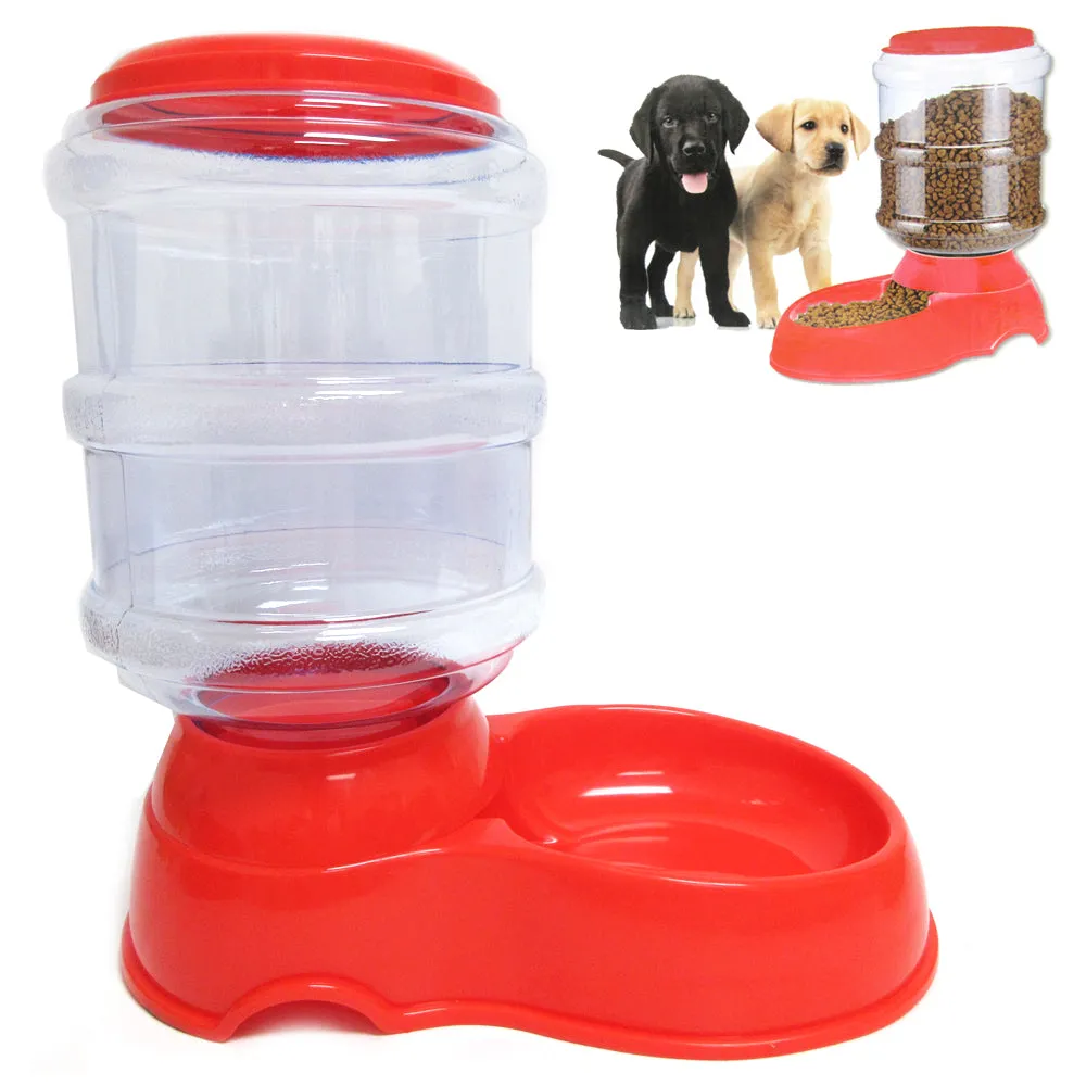 3.5L Automatic Pet Feeder Food Dish Bowl Cat Dog Dispenser Station Replenish New