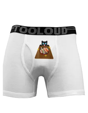 Anime Cat Loves Sushi Boxer Briefs  by TooLoud