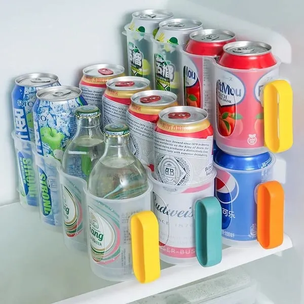Aufbewahrungsbox fr Kchenkhlschrank, transparente gekhlte Bier- und Coladosen, Space Can Organizer Aufbewahrungsbox