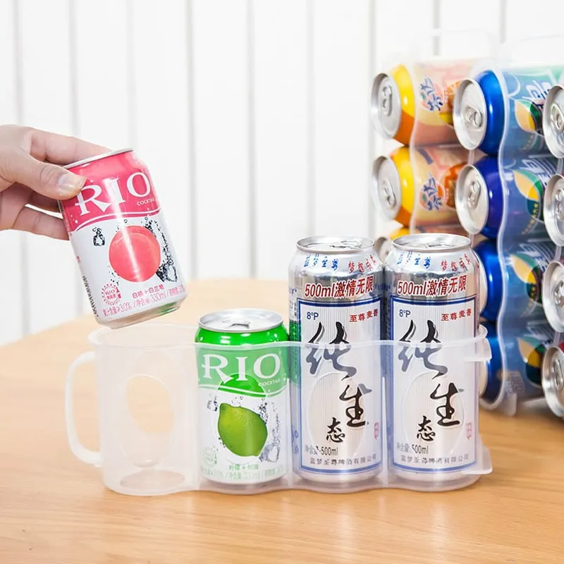 Aufbewahrungsbox fr Kchenkhlschrank, transparente gekhlte Bier- und Coladosen, Space Can Organizer Aufbewahrungsbox