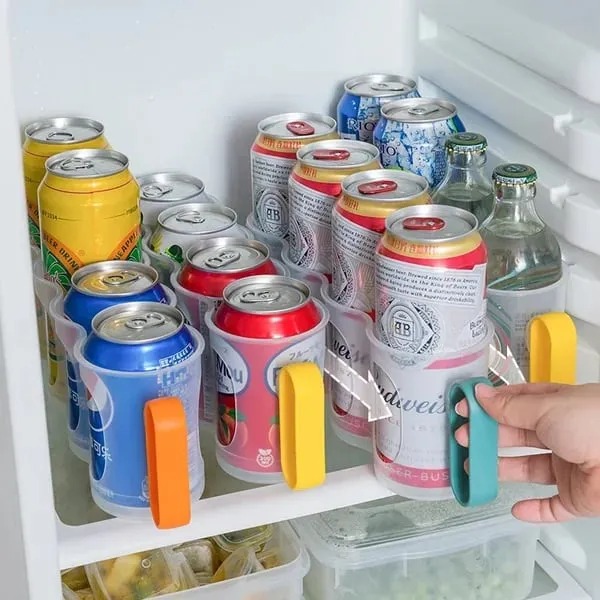 Aufbewahrungsbox fr Kchenkhlschrank, transparente gekhlte Bier- und Coladosen, Space Can Organizer Aufbewahrungsbox