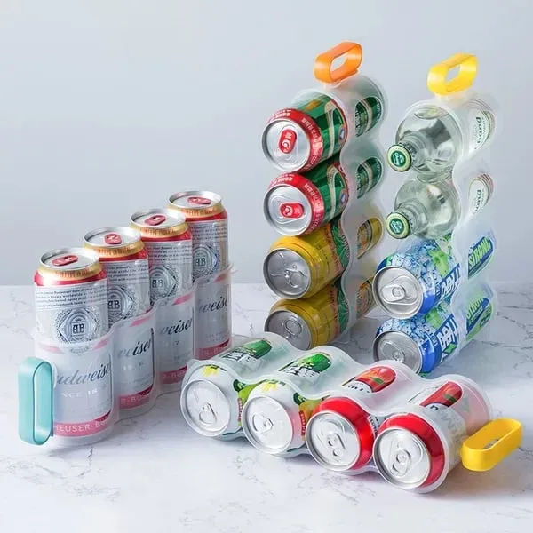 Aufbewahrungsbox fr Kchenkhlschrank, transparente gekhlte Bier- und Coladosen, Space Can Organizer Aufbewahrungsbox