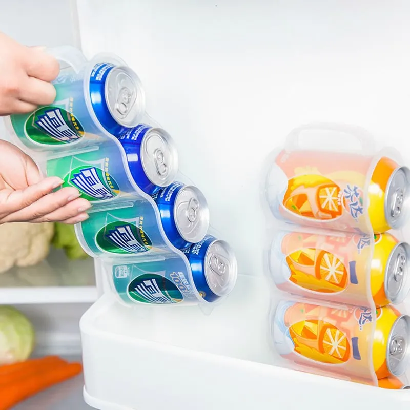 Aufbewahrungsbox fr Kchenkhlschrank, transparente gekhlte Bier- und Coladosen, Space Can Organizer Aufbewahrungsbox