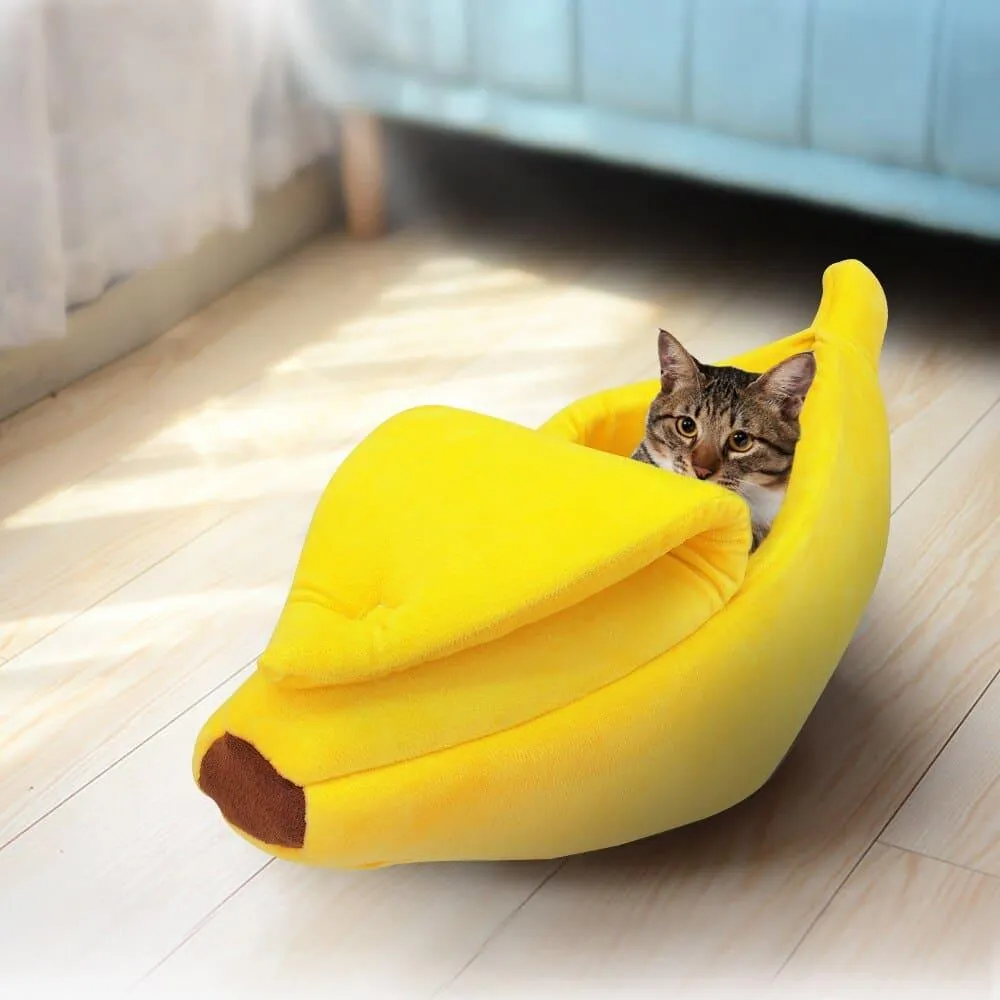Banana Shaped Bed for Cats