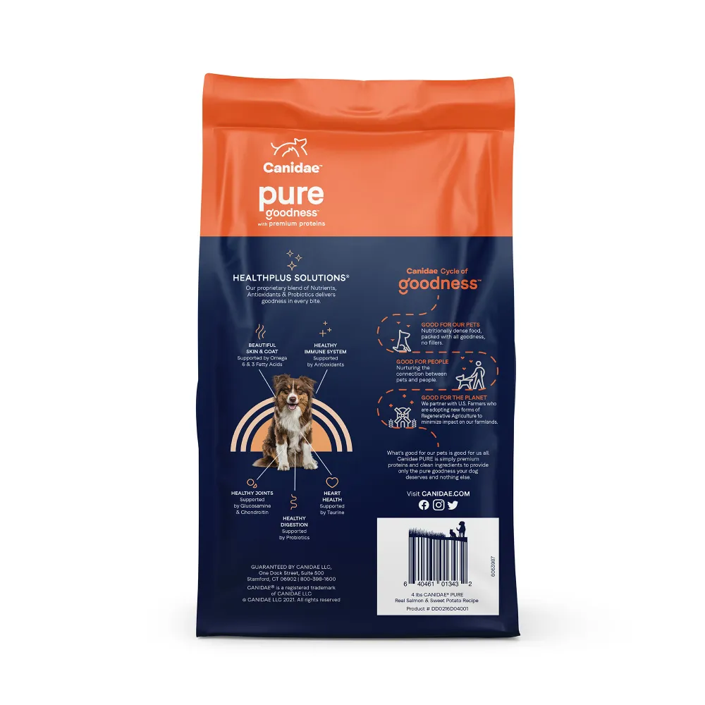 Canidae Pure Goodness Real Salmon & Sweet Potato Recipe Adult Dry Dog