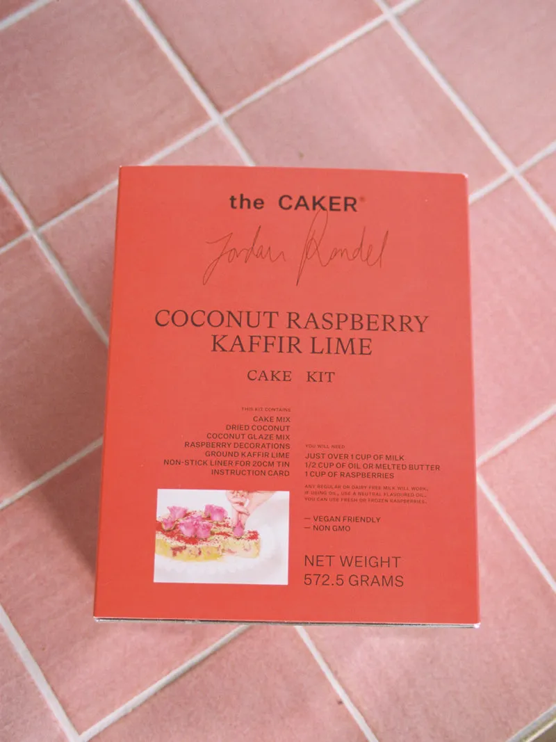 Coconut Raspberry Kaffir Lime Cake Kit