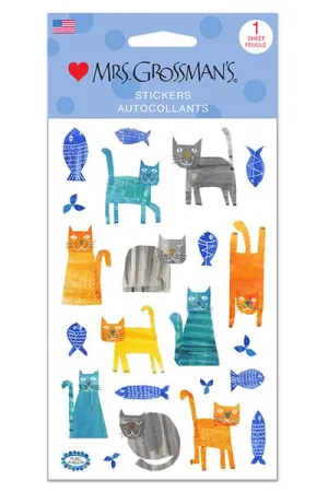 Collaged Cats Stickers