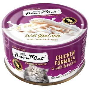 Fussie Cat Premium Chicken in Goats Milk Wet Cat Food, 2.47-oz
