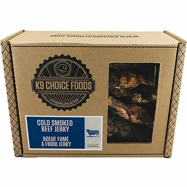 *In Store Only* K9 Choice Frozen -  Cold Smoked Beef Jerky 907GM