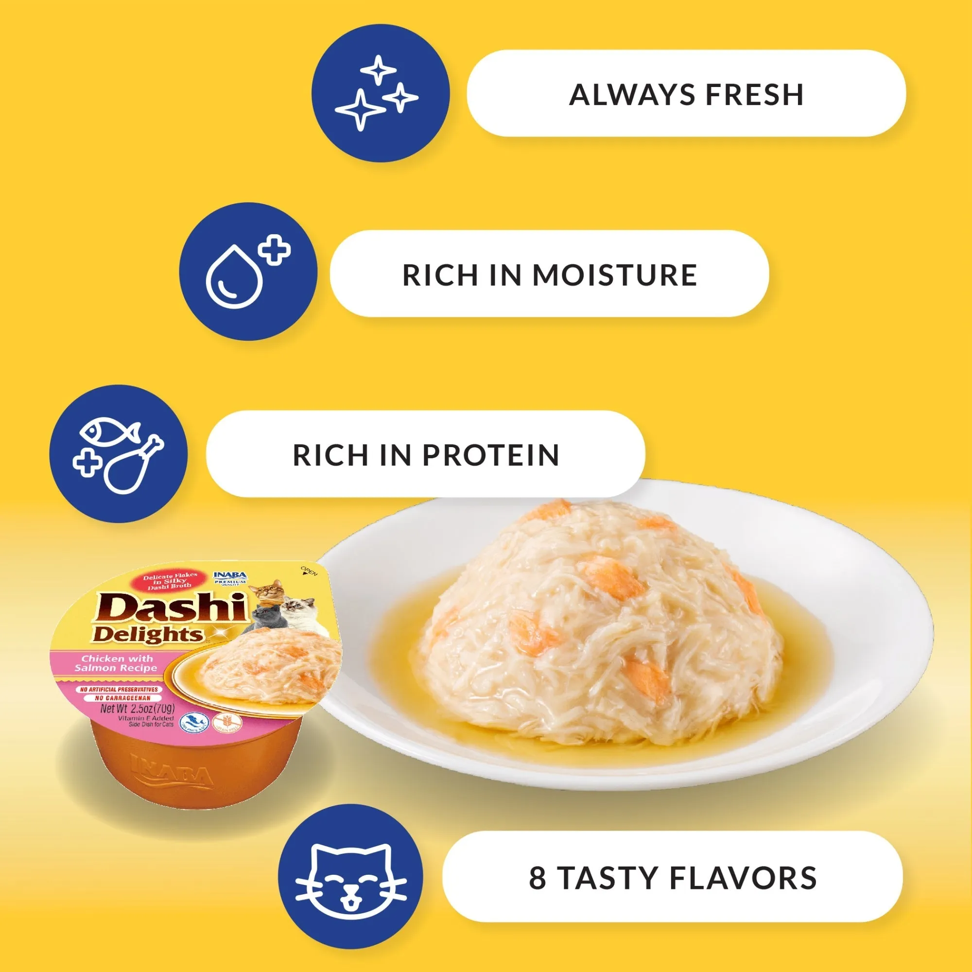 **Inaba Dashi Delight 2.5oz. Chicken Bonito Flakes (6 count)