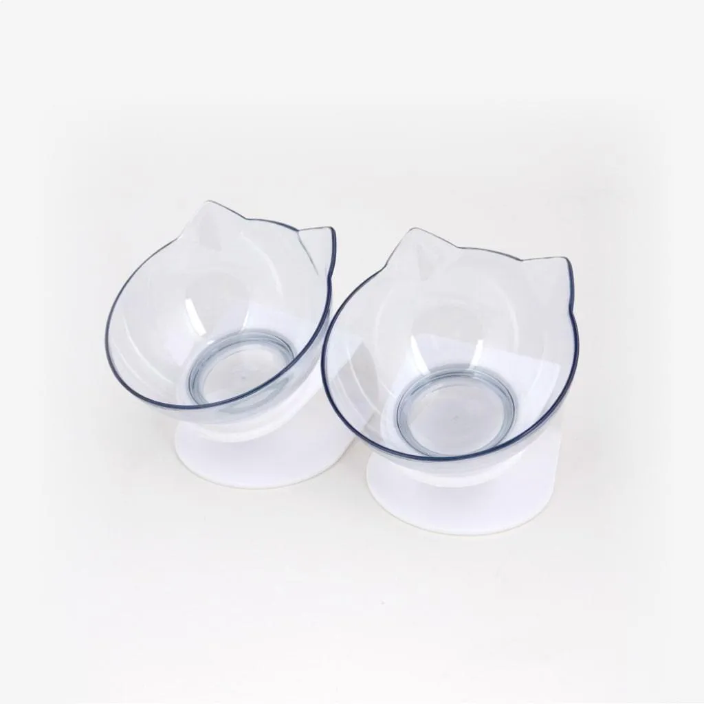 Non-Slip Cat Bowls with Raised Stand