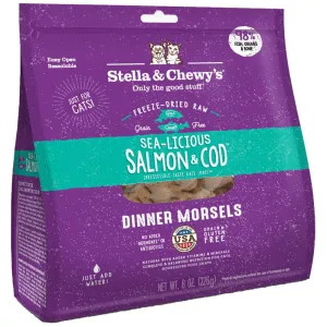Stella & Chewy’s Sea-licious Salmon & Cod Dinner Morsels Freeze-Dried Cat Food