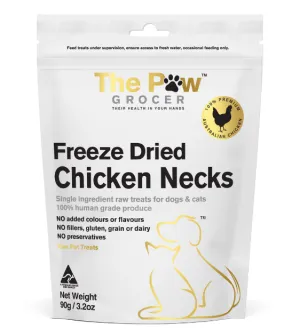 The Paw Grocer Freeze Dried Cat & Dog Treats (Chicken Necks)