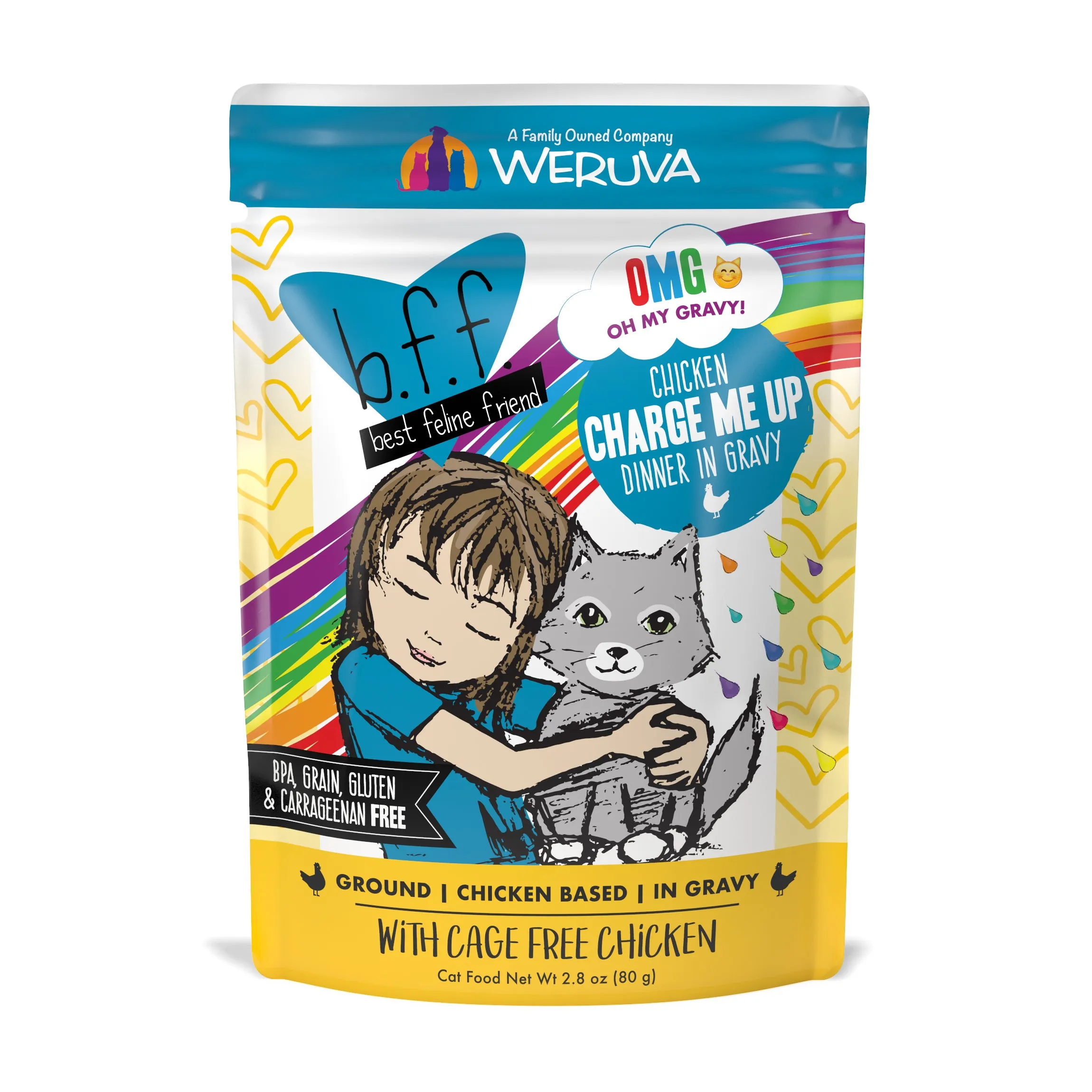 Weruva B.F.F. Oh My Gravy (OMG) Chicken Charge Me Up 2.8oz
