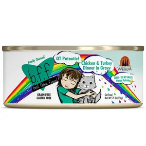 Weruva BFF OMG Chicken & Turkey QT Patootie! Dinner in Gravy Wet Canned Cat Food